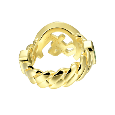 APORRO X GG Smaragd-Kubanischer Ring
