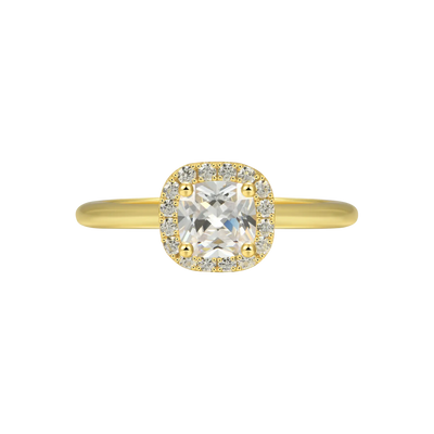 Bague de fiançailles personnalisée LOVE 1477 Moissanite