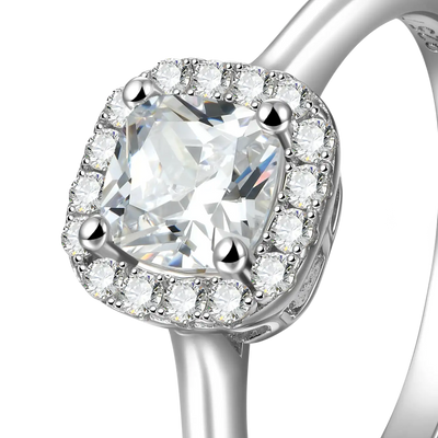 Bague de fiançailles personnalisée LOVE 1477 Moissanite