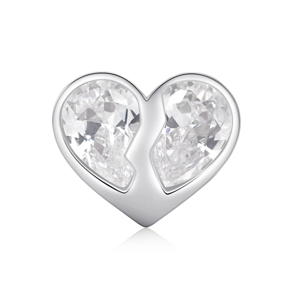 Anello intrecciato di Moissanite Radiant Hearts