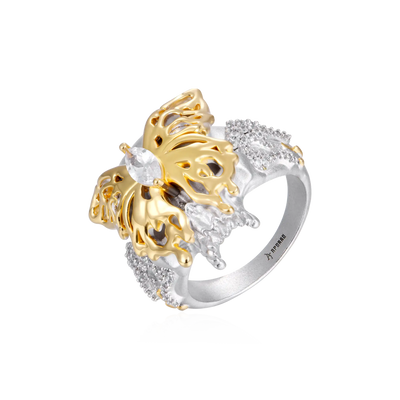 Bague squelette papillon fondant