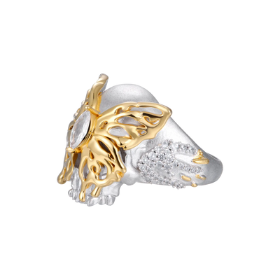 Bague squelette papillon fondant