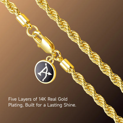 Saint Mary Radiant Pendant & Rope Chain Layer Set