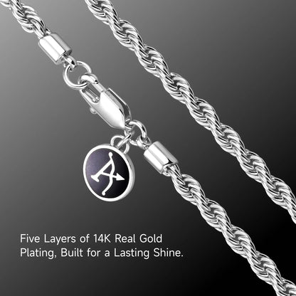 Saint Mary Radiant Pendant & Rope Chain Layer Set