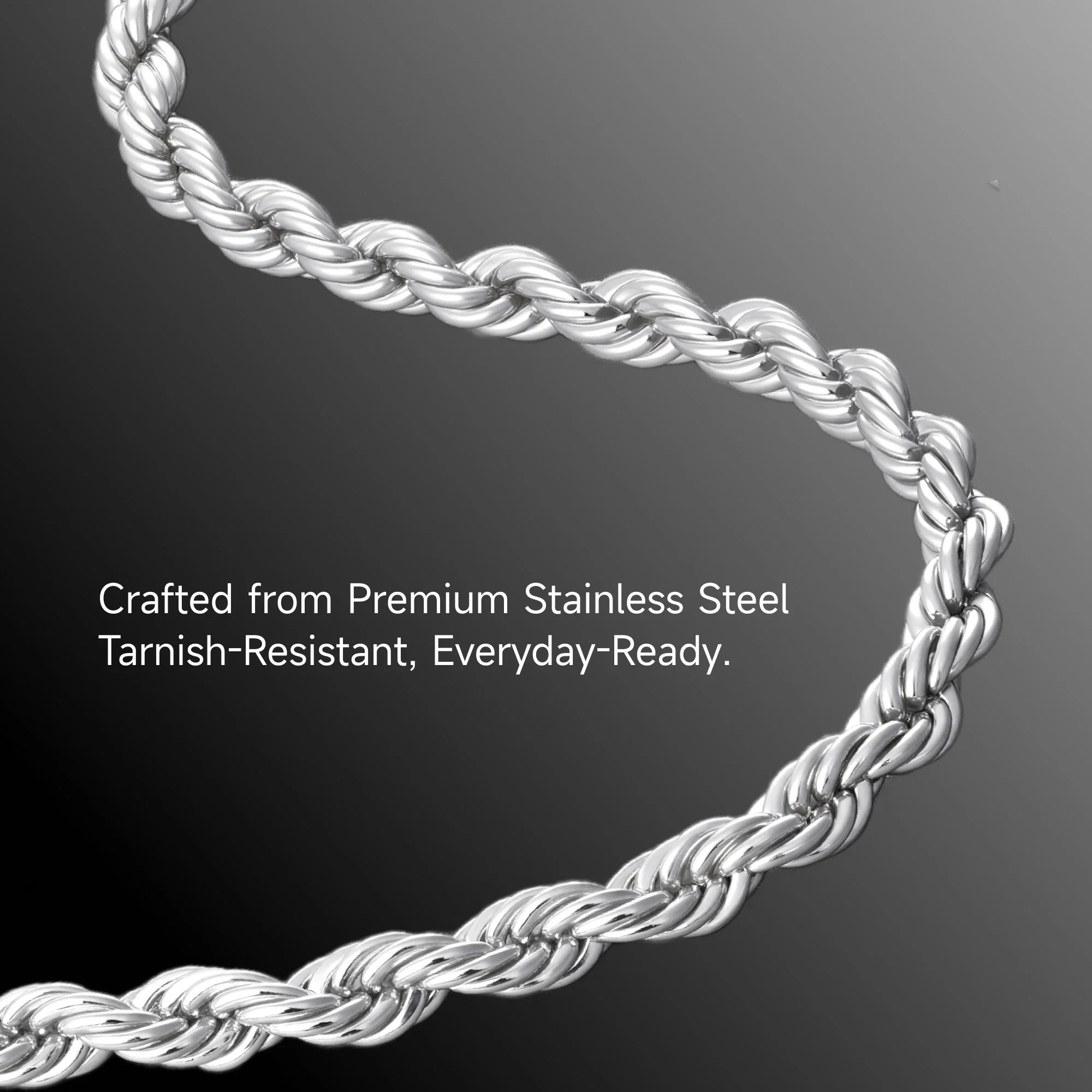 Layered Rope & Cuban Chain Set