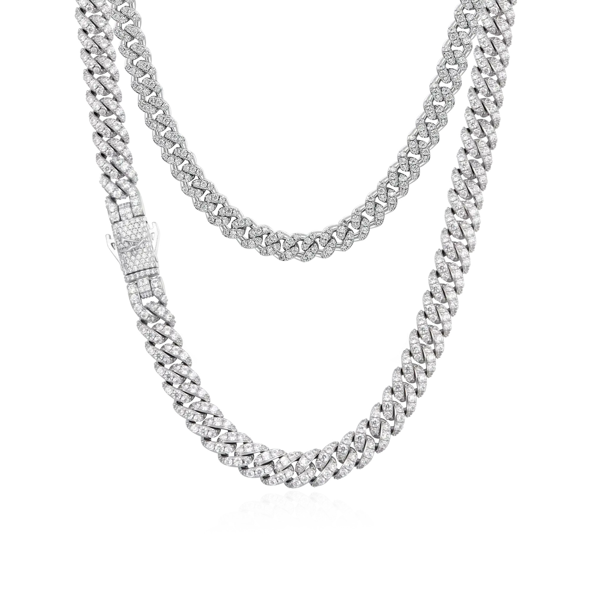 Couple Cuban Chain Set