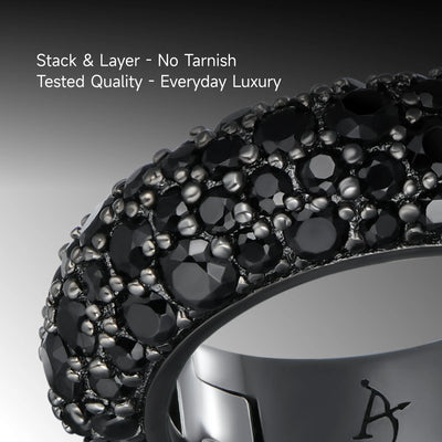 S925 Round Paved Hoop Earrings