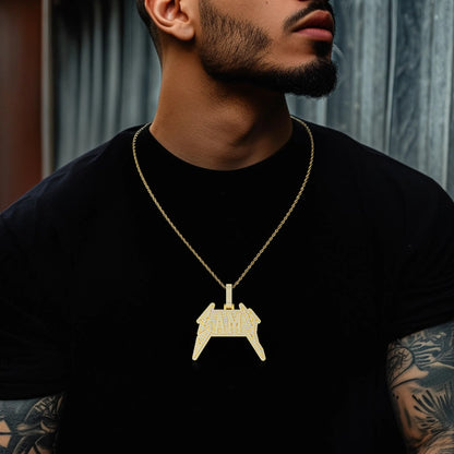 Custom Lightning Font Pendant