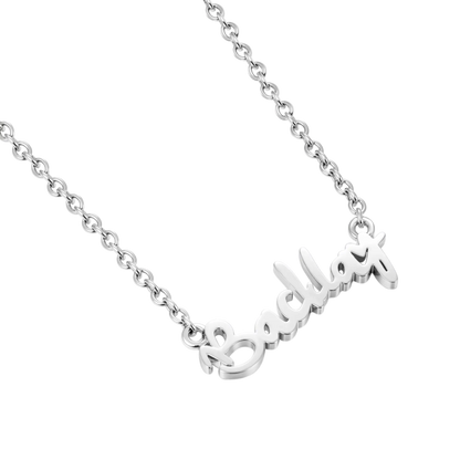 Custom Old English & Manta Name Necklace Set