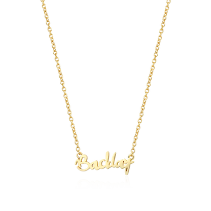 Custom Old English & Manta Name Necklace Set