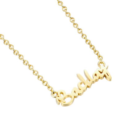 Custom Old English & Manta Name Necklace Set