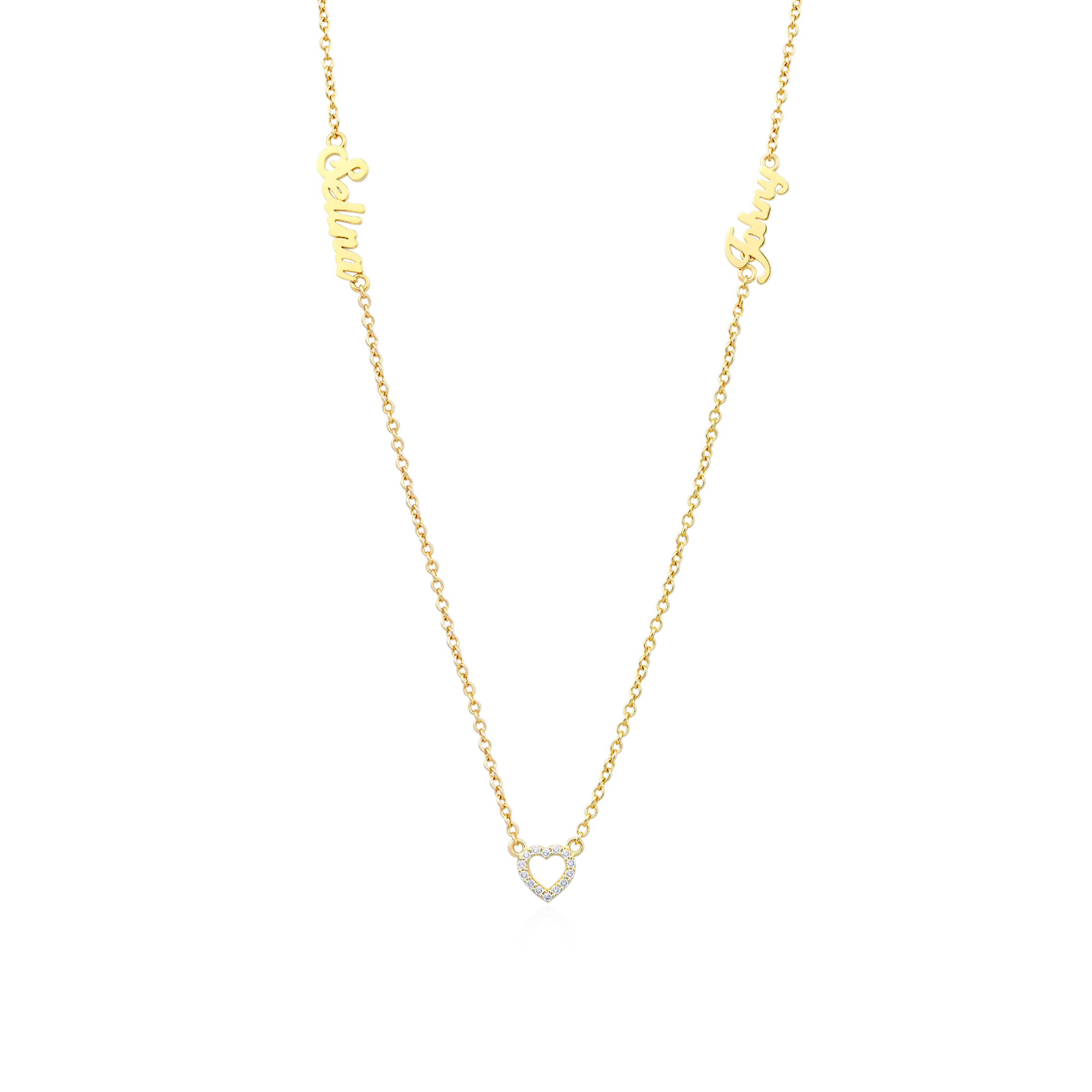 Custom Romantic Name Necklace Set