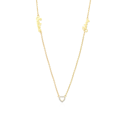 Custom Romantic Name Necklace Set