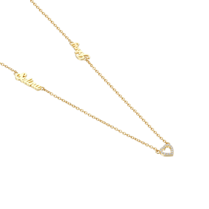 Custom Romantic Name Necklace Set
