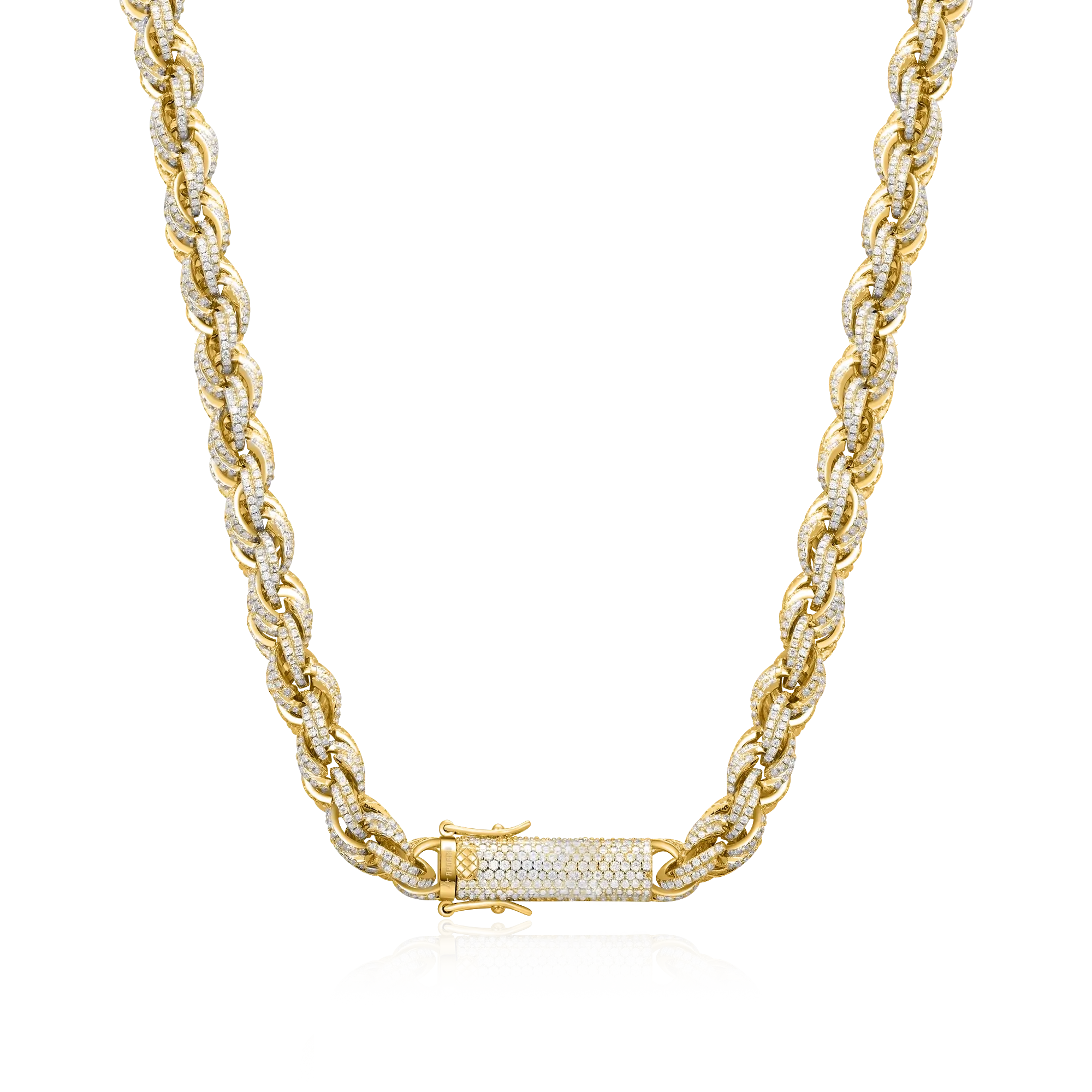 Fully Iced Rope Chain - 8mm