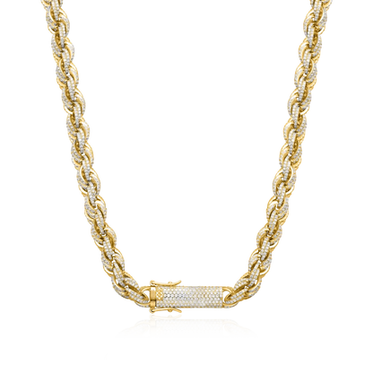 Fully Iced Rope Chain - 8mm