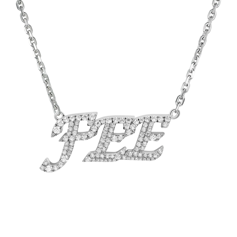 Custom Cursive Letter Name Necklace