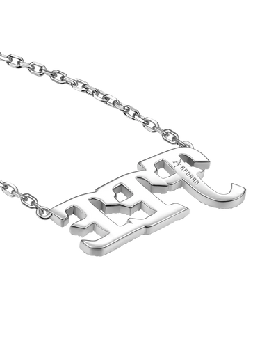 Benutzerdefinierte 14k Gold Moissanit Cursive Letter Name Halskette