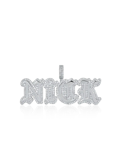 Custom Mini Old English Font Pendant