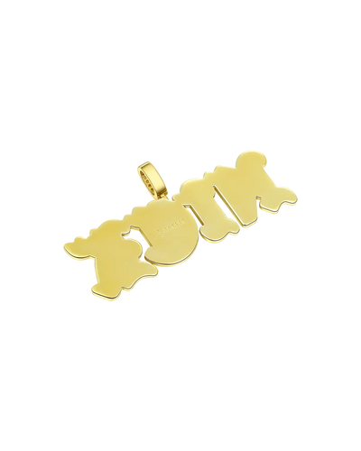 Custom Mini Old English Font Pendant
