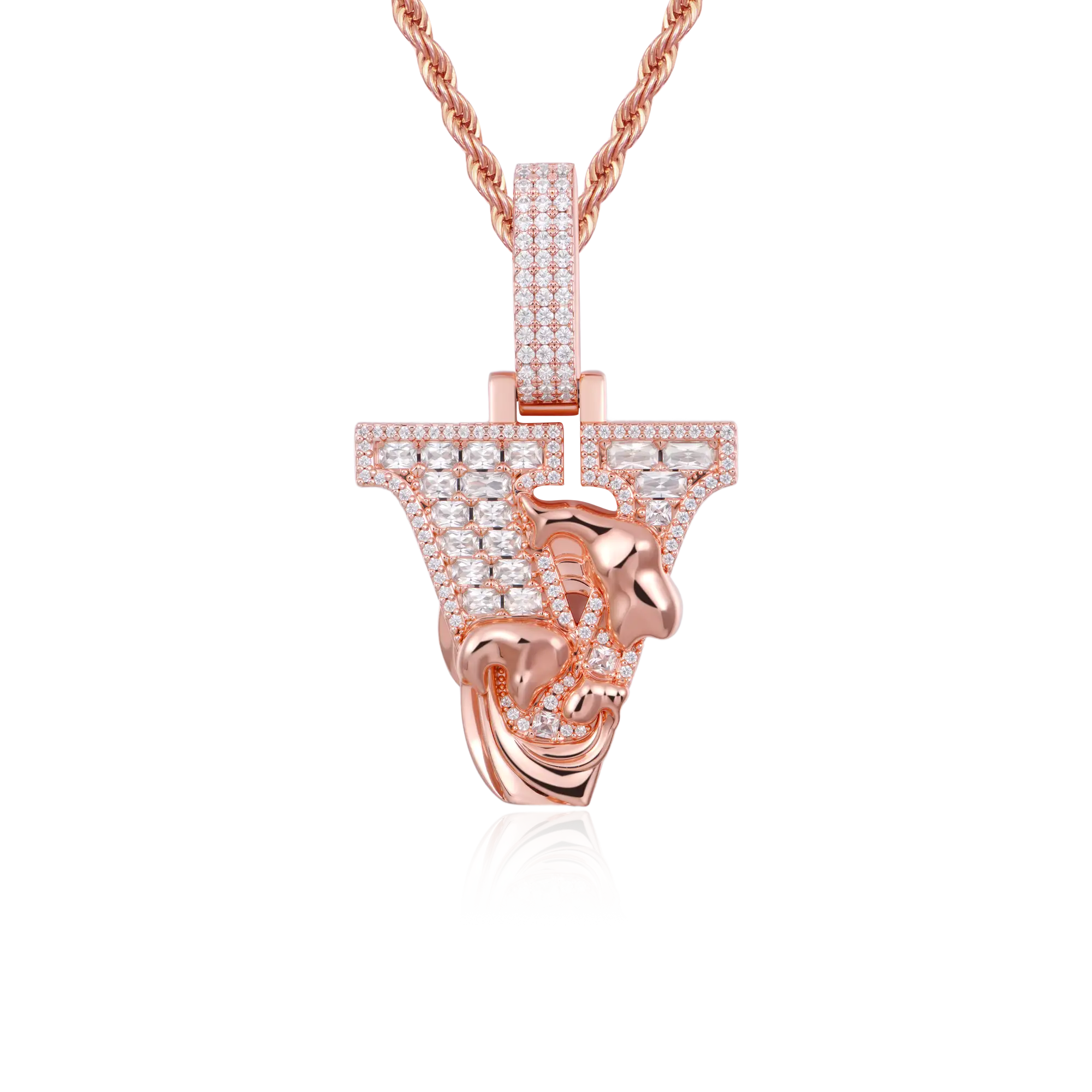 Custom Wave Font Pendant