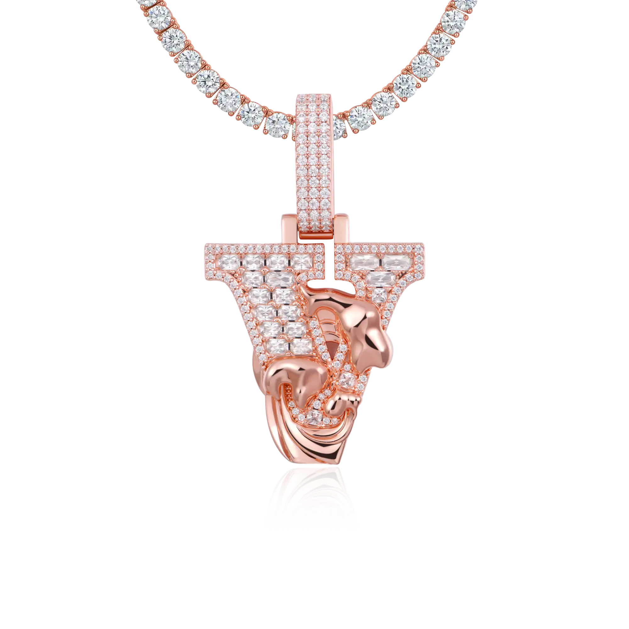 Custom Wave Font Pendant