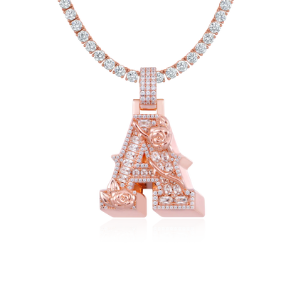 Custom Rose Font Pendant-30mm