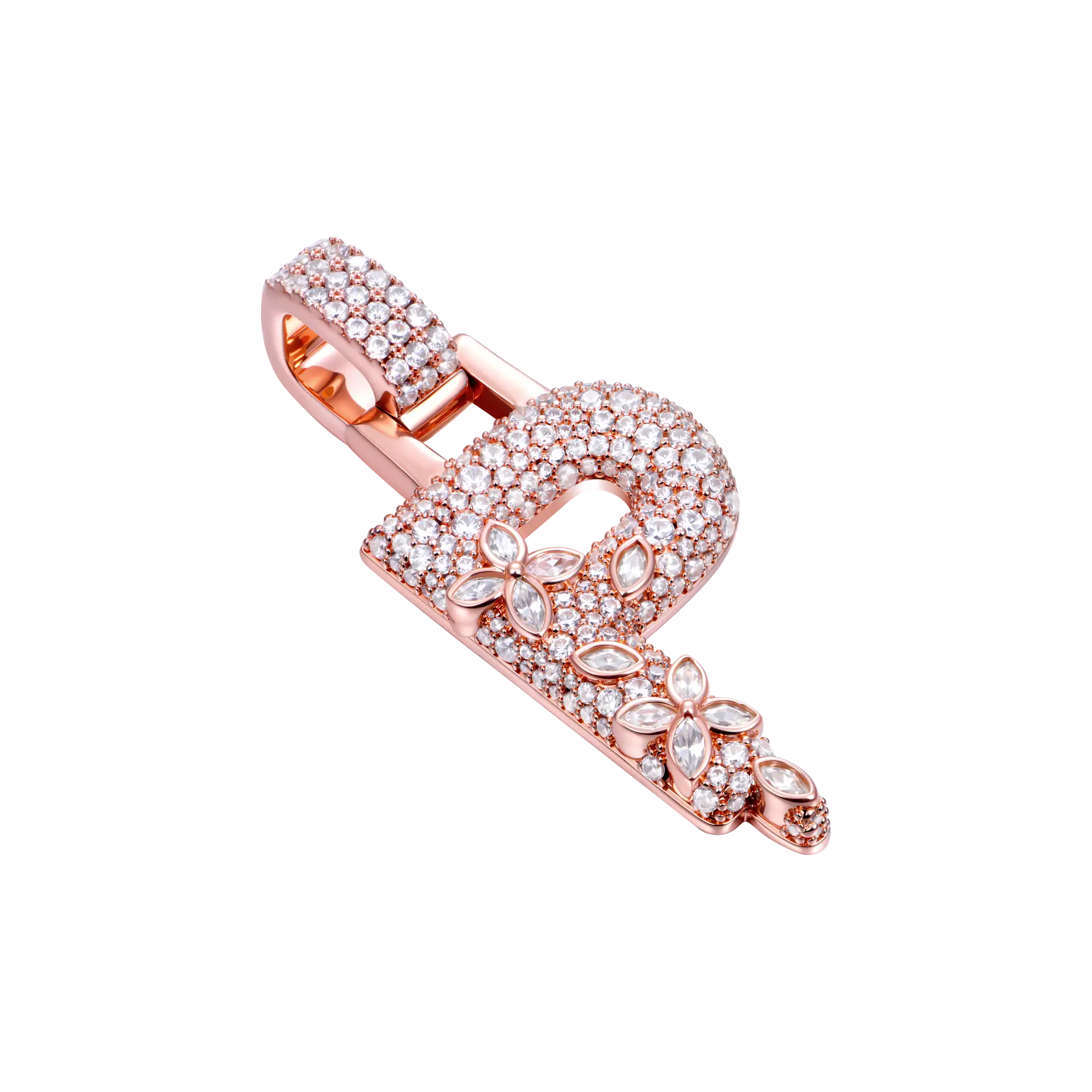 Custom Four Leaf Clover Font Pendant