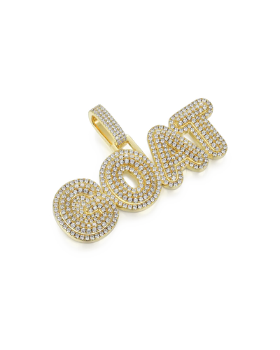 Custom Bubble Font Pendant