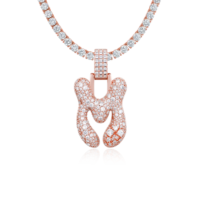 Custom Bubble Font Pendant - 30mm