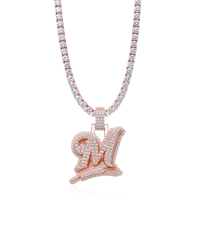 Custom Wheat Ears 3D Letter Pendant