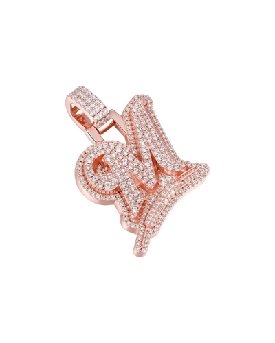 Custom Wheat Ears 3D Letter Pendant