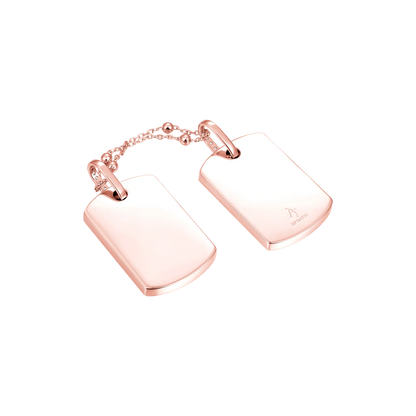 Custom Double Dog Tag Photo Frame Pendant