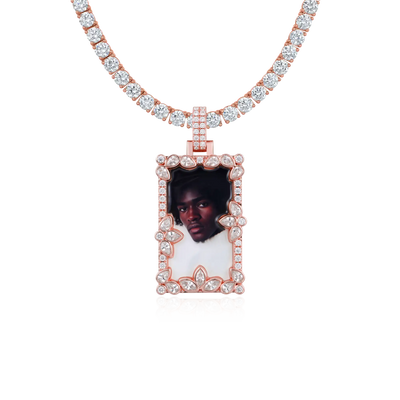 Colgante de imagen empalmado de corte especial personalizado
