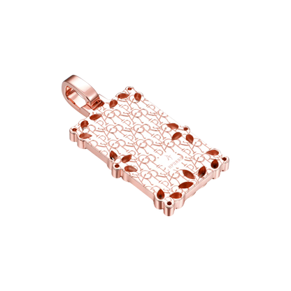 Custom Special Cut and Spliced Picture Frame Pendant