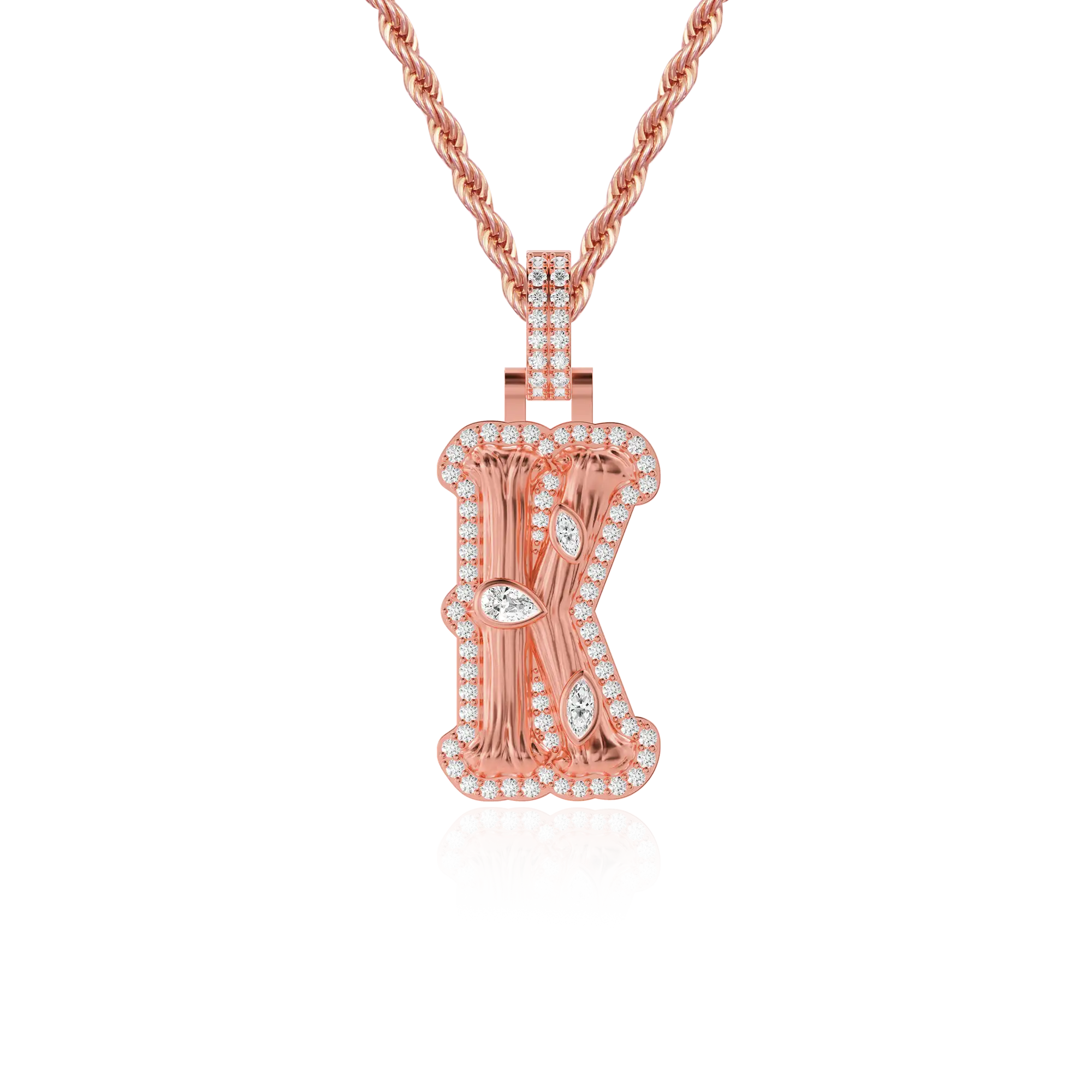 Custom Bone Font Pendant