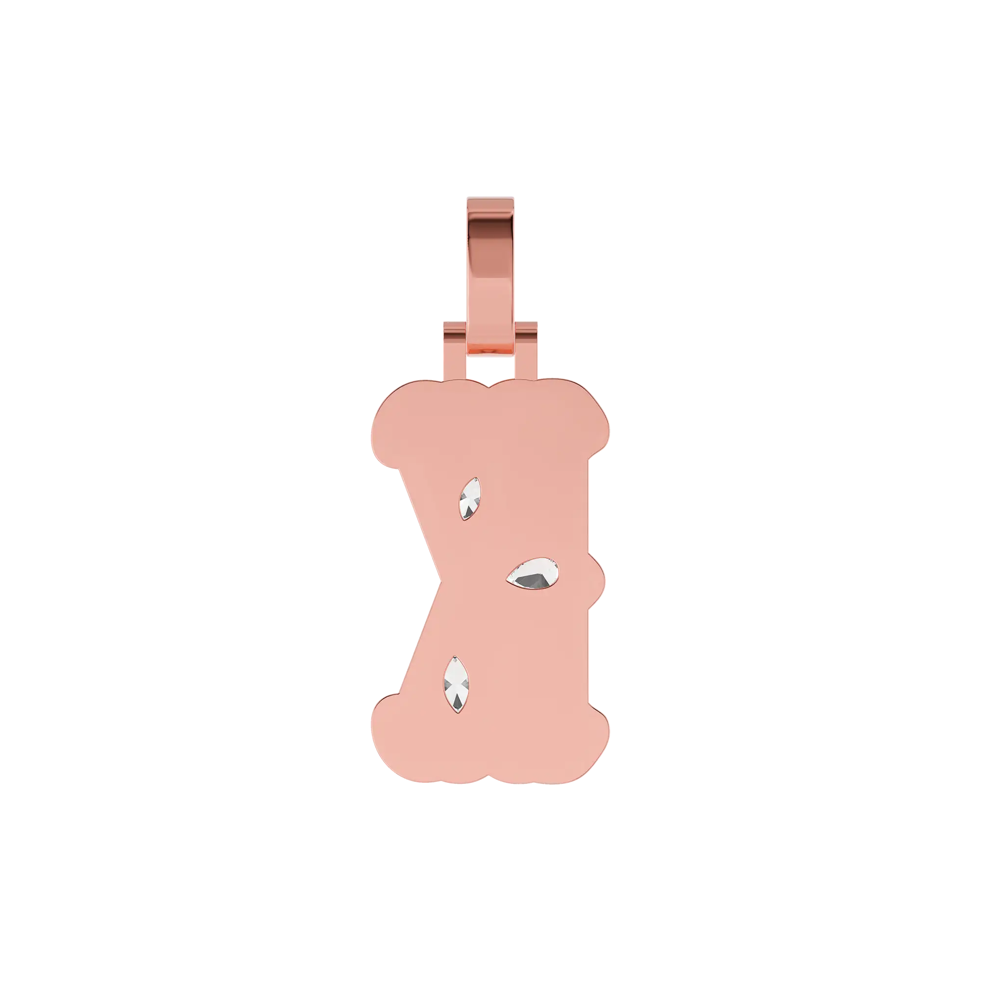 Custom Bone Font Pendant