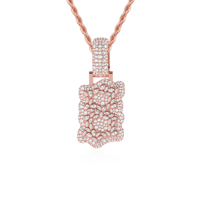 Colgante de diamantes con forma personalizada