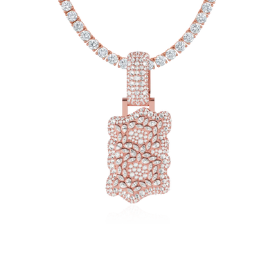 Colgante de diamantes con forma personalizada