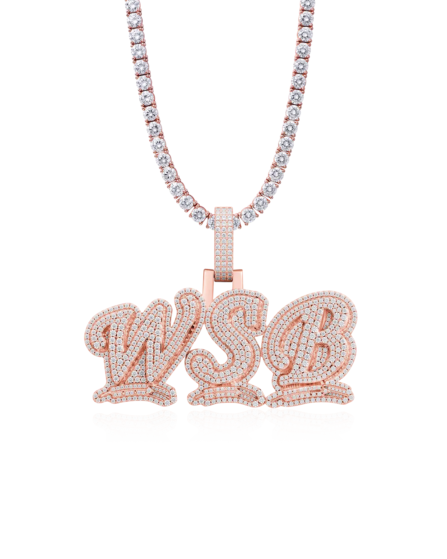 Custom Wheat Ears 3D Letter Pendant