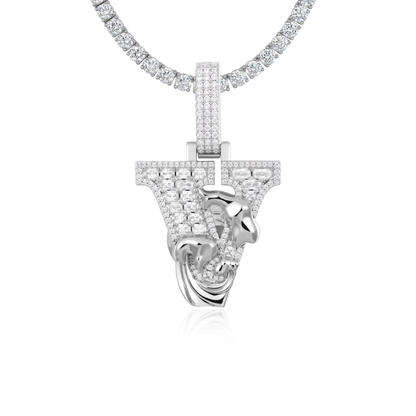 Custom Wave Font Pendant