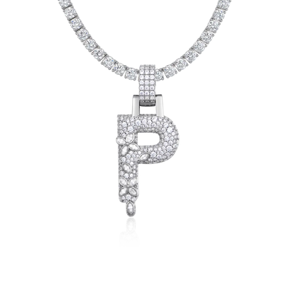 Custom Four Leaf Clover Font Pendant