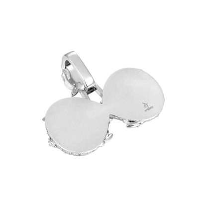 Custom Rose Infinity Frame Pendant-51mm