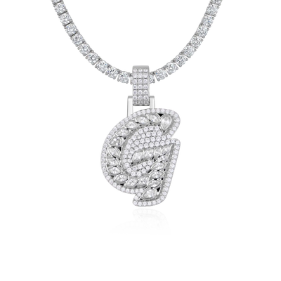 Colgante de fuente Lucida 3D personalizado - 30 mm