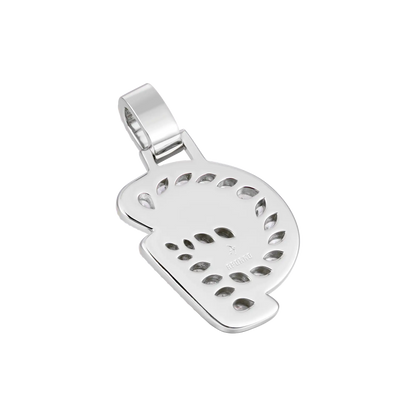 Custom Shaped Diamond 3D Lucida Font Pendant -30mm