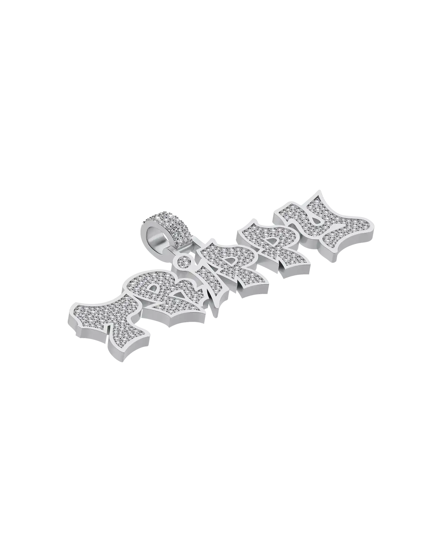 Custom Graffiti Font Letter Pendant - 20mm