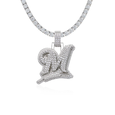 Custom Wheat Ears 3D Letter Pendant