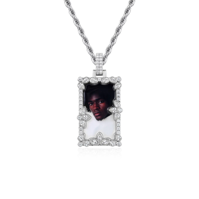 Colgante de imagen empalmado de corte especial personalizado