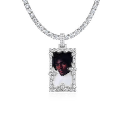Colgante de imagen empalmado de corte especial personalizado
