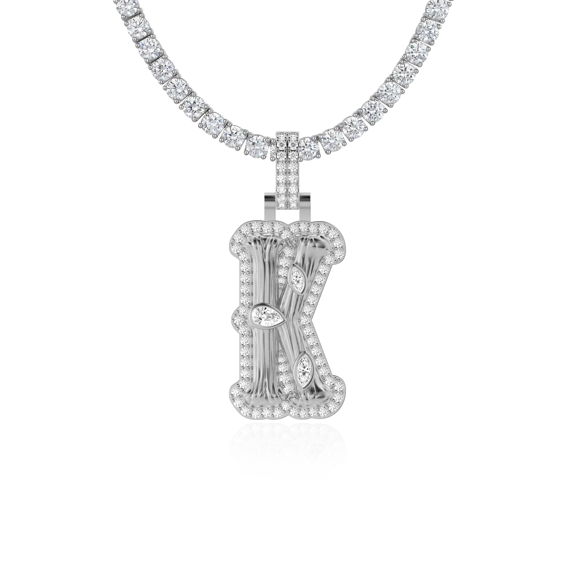 Custom Bone Font Pendant